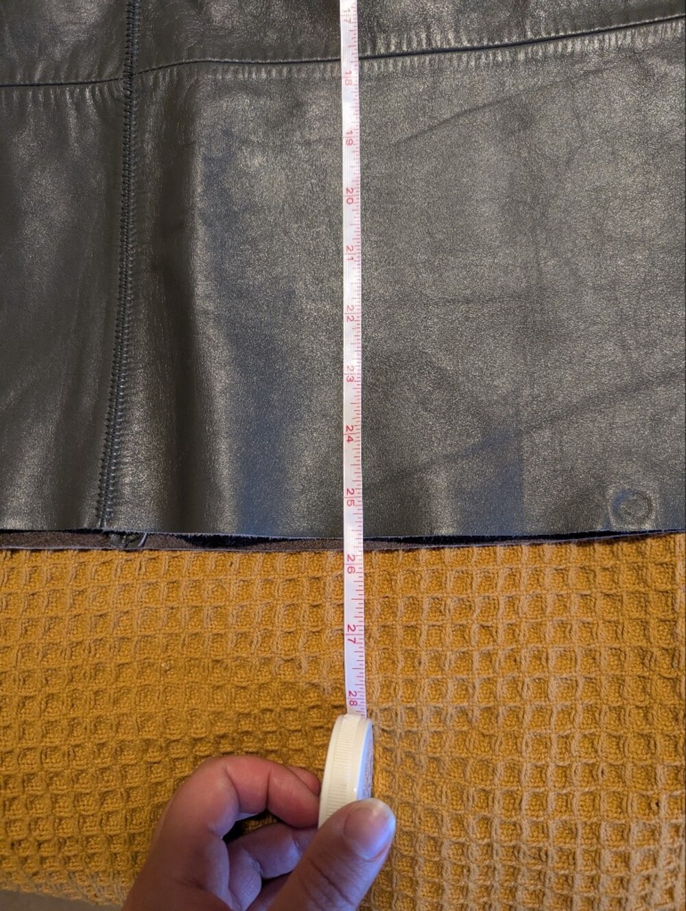 Banana Republic Leather Midi Skirt, 2 - Picture 2 of 8